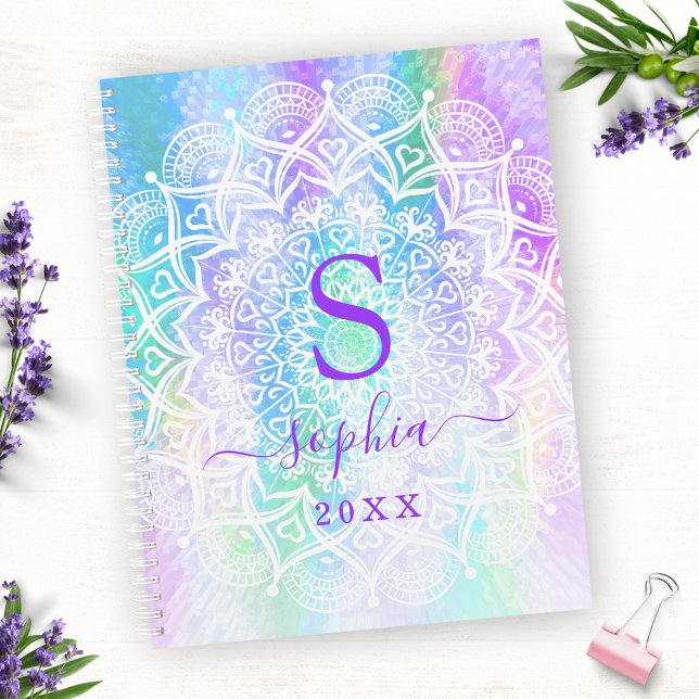Elegant Mandala Holographic Iridescent 2022 2023 Planner (Creator Uploaded)