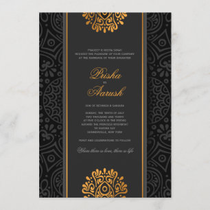 Elegant Mandala Indian Wedding Invitation