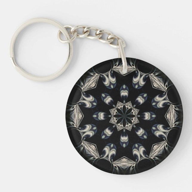 Elegant Mandala Key Ring (Front)