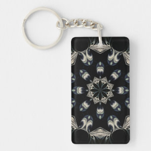 Elegant Mandala Key Ring