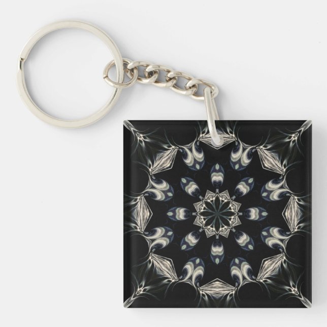 Elegant Mandala Key Ring (Front)