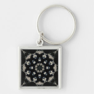 Elegant Mandala Key Ring