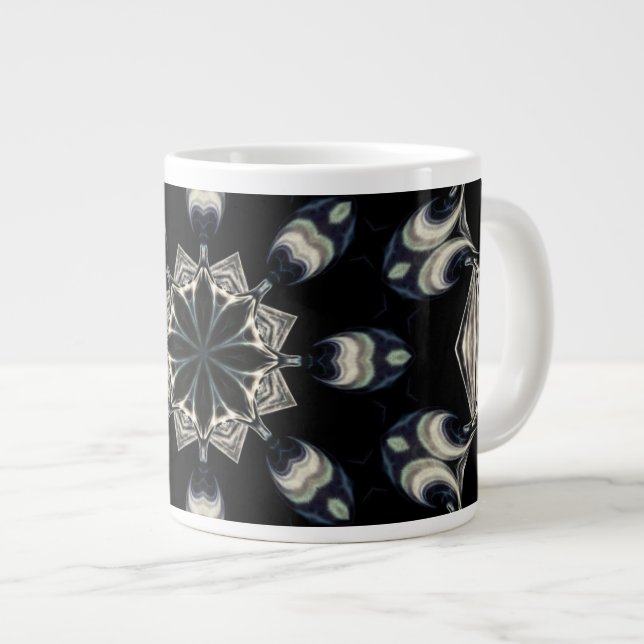 Elegant Mandala Large Coffee Mug (Front Right)