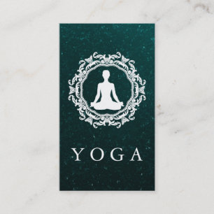 Elegant Mandala Logo Yoga Healing Health Business Card