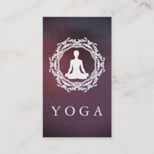 Elegant Mandala Logo Yoga Healing Health Business Card