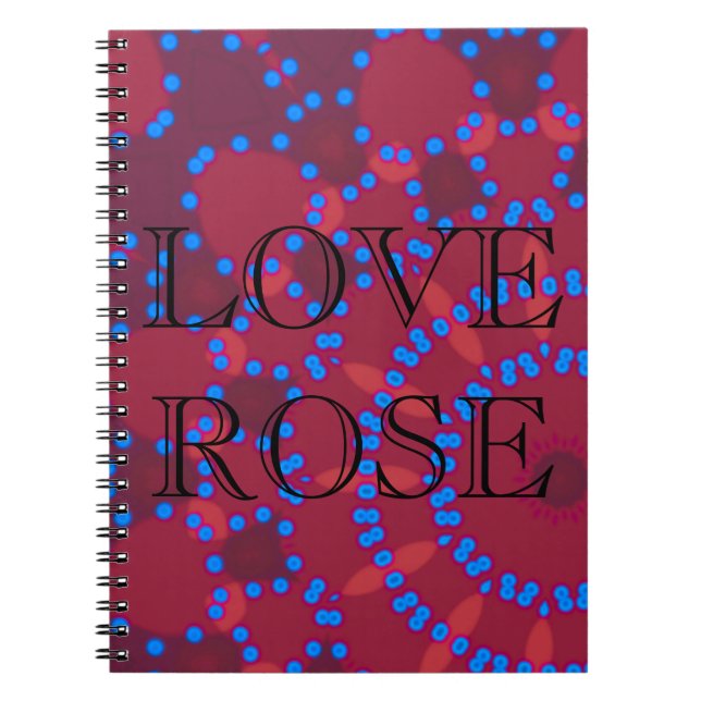 Elegant - MANDALA -PINK - RED Notebook (Front)