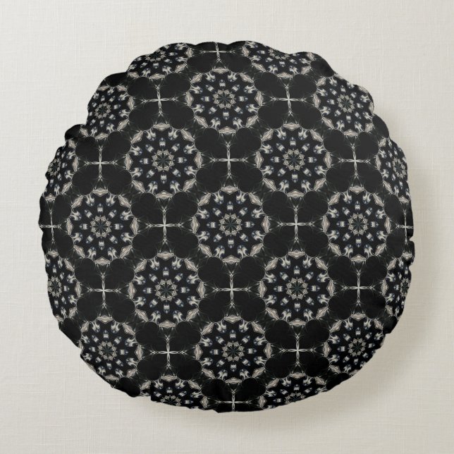Elegant Mandala Round Cushion (Front)