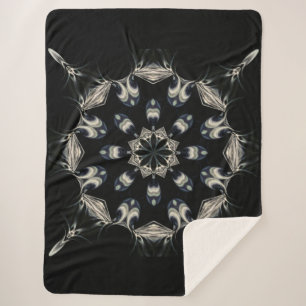 Elegant Mandala Sherpa Blanket