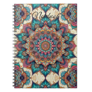 Elegant Mandala Spiral Photo Notebook