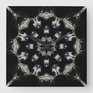 Elegant Mandala Square Wall Clock