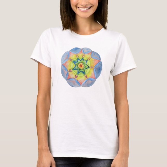 Elegant  Mandala Women's Bella Flowy Circle Top (Front)