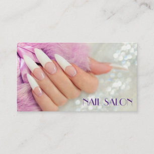 Elegant manicure nail salon Business card