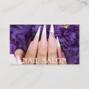 Elegant manicure nail salon Business card