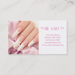 Elegant manicure nail salon Business card