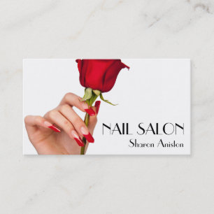 Elegant manicure nail salon Business card