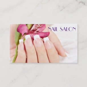 Elegant manicure nail salon Business card