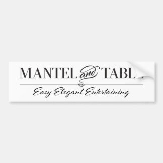 Elegant Mantel and Table Bumper Sticker