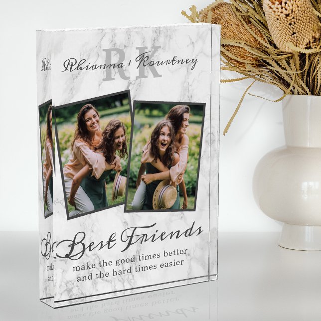 Elegant Marble Best Friends Photo (Creator Uploaded)