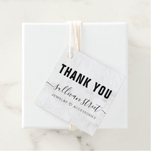 Elegant Marble Bracelet Business Thank You Tag