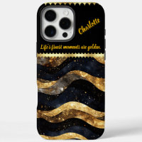 Elegant marble design with gold tones