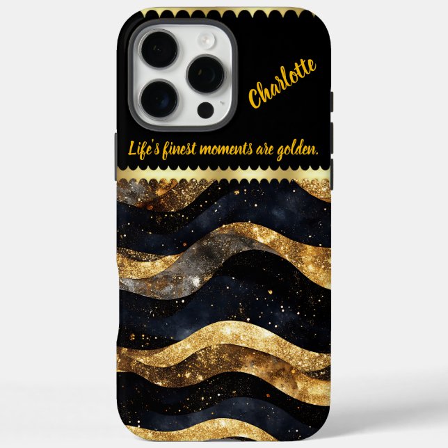 Elegant marble design with gold tones Case-Mate iPhone case (Back)