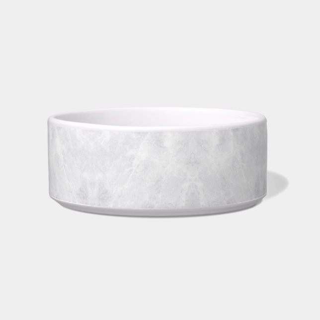 Elegant Marble Finish Pet Bowl for Modern Pets (Front)