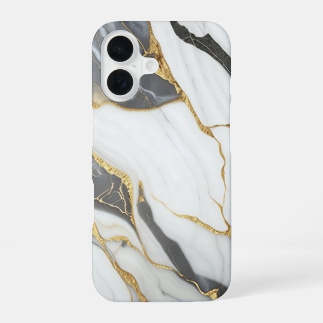 Elegant Marble  iPhone 16 Case (Back)