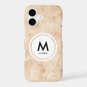 Elegant Marble Monogram- Rock Texture