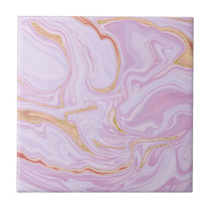 Elegant marble pink texture ceramic tile