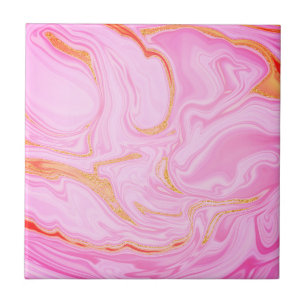 Elegant marble pink texture ceramic tile