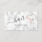 Elegant marble & rose gold scissors hairstylist
