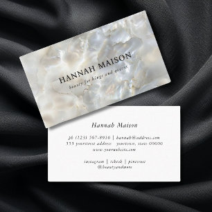 Elegant, Marble, Salon Business Card