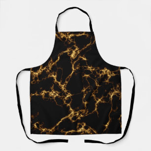 Elegant Marble style3 - Black Gold Apron
