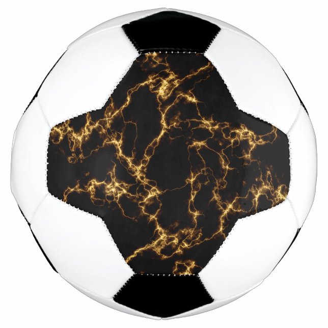 Elegant Marble style3 - Black Gold Football (Front)