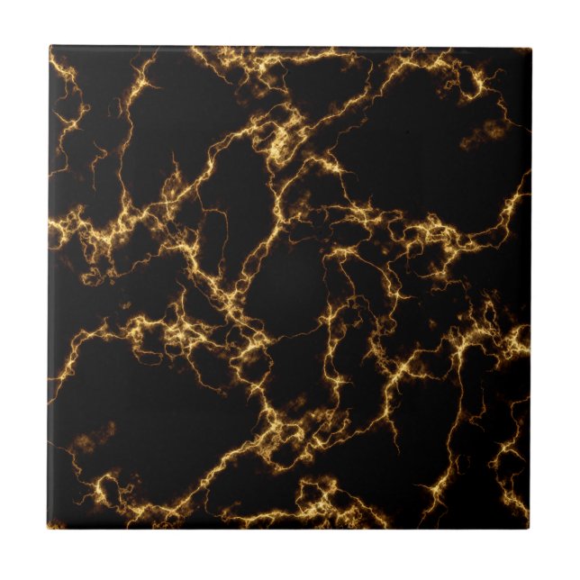 Elegant Marble style3 - Black Gold Tile (Front)