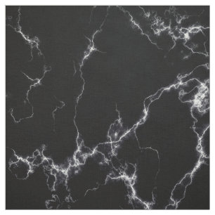 Elegant Marble style4 - Black and White Fabric