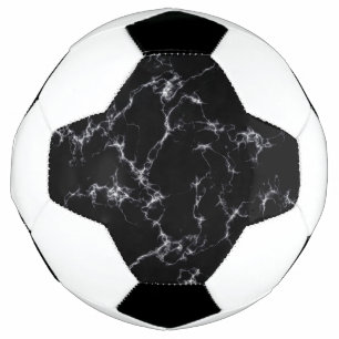 Elegant Marble style4 - Black and White Football