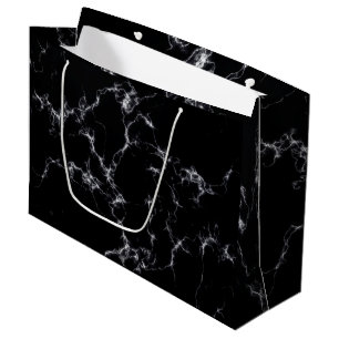 Elegant Marble style4 - Black and White Large Gift Bag