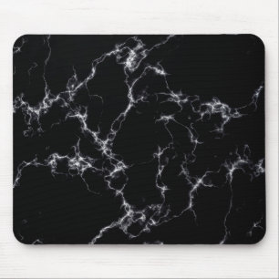 Elegant Marble style4 - Black and White Mouse Mat