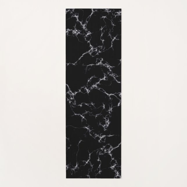 Elegant Marble style4 - Black and White Yoga Mat (Front)
