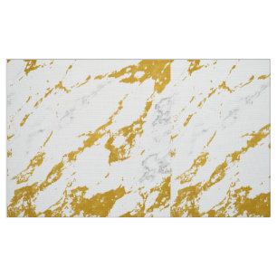 Elegant Marble style6 - Gold and White Fabric
