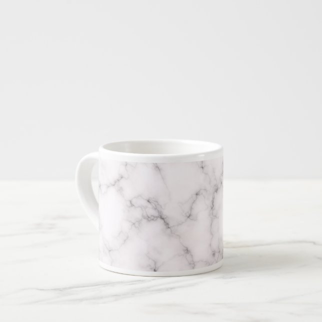 Elegant Marble style Espresso Cup (Front Left)