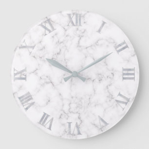 Elegant Marble style Large Clock