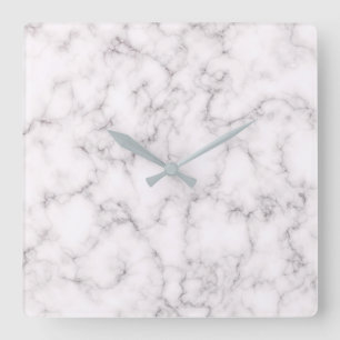 Elegant Marble style Square Wall Clock