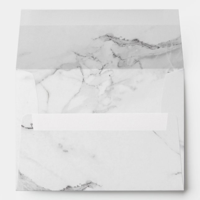 Elegant Marble Trendy Stylish and Modern Envelope (Back (Bottom))