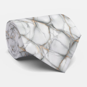 Elegant Marble Vein Pattern Tie