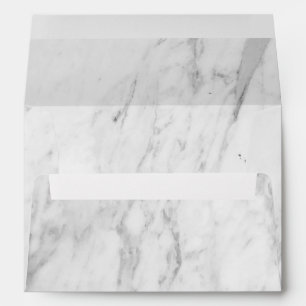 Elegant Marble Wedding 5x7 Wedding Invitation Envelope