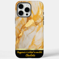 Elegant marble with golden veins and warm hues