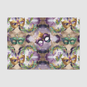Elegant Mardi Gras Masks Tissue Paper