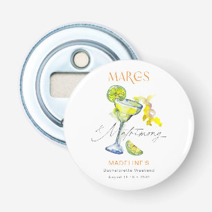 Elegant Margs & Matrimony Bachelorette Weekend Bottle Opener